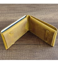 Sumerian Deri Kartlık Cat Sarısı (RFID Kart Koruma Hediye)