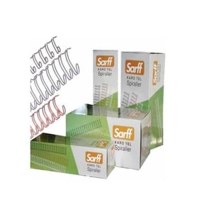Sarff Spiral Tel (Jbı Karotel) 75 - 90 Yaprak 1/2 Beyaz (50 Li Paket)