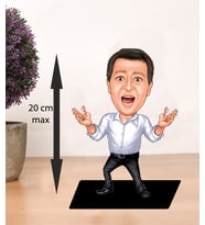 KİŞİYE ÖZEL KARİKATÜR şaşkın adam BİBLOSU