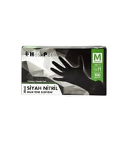 Has-Pet Nitril Siyah Eldiven Medium Beden