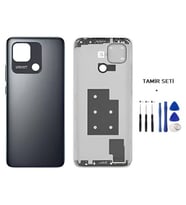 Xiaomi Redmi 10C FULL Kasa Arka Kapak Yan Tuş Takımı SİYAH - TAMİR SETİ