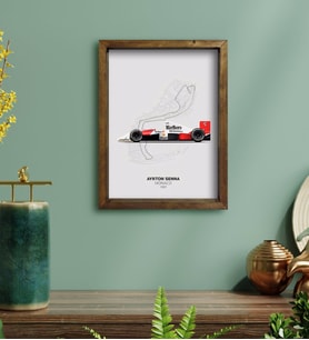 BK Gift Formula 1 Tasarımlı Doğal Masif Ahşap Çerçeveli Tablo 30x40cm-14