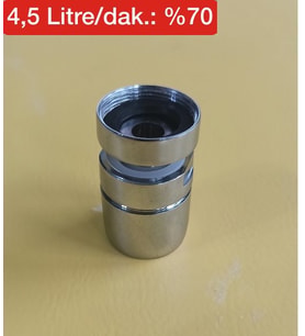Tasarruflu Oynar Lavabo Musluk  Batarya Başlığı - Made In Italy (Krom)
