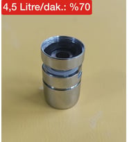 Tasarruflu Oynar Lavabo Musluk  Batarya Başlığı - Made In Italy (Krom)