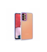 Samsung Galaxy A53 5G Uyumlu Kılıf Zore Flora Kapak (Lila)