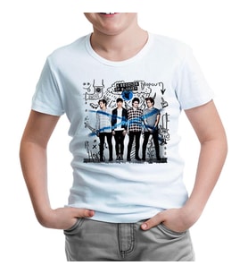 5 Seconds of Summer Beyaz Çocuk Tshirt