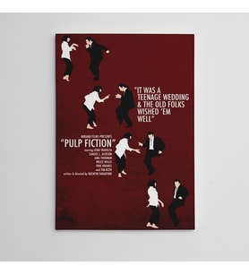 Pulp Fiction 4 Mini Kanvas Tablo