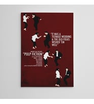 Pulp Fiction 4 Mini Kanvas Tablo