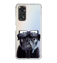 PrintiFy Redmi Note 11 Uyumlu Köpek 3 Baskılı Şeffaf Köşe Korumalı Antişok Kılıf