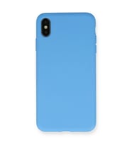 Apple İphone Xs Max Kılıf Nano İçi Kadife Silikon - Mavi
