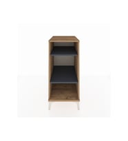Kronos Komodin 2 Raflı 44x59x96 Çam-Antrasit