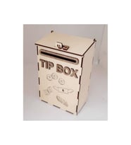 Ahşap Posta Kutusu Tip Box Bahşiş Kutusu Tipbox Kumbara
