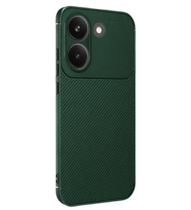 Poco X8 Pro Auto Focus Karbon Kapak - Koyu Yeşil