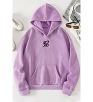 Unisex Fs Baskılı Sweatshirt (Lila)