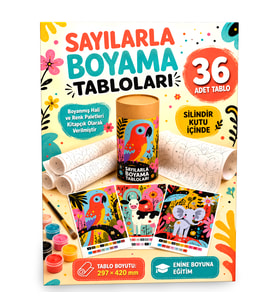 Sayılarla Boyama Tabloları – 36 Adet A3 Boyama Etkinliği