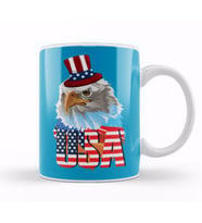 Eagle İndependence Day 4th Of July Gift Celebration Kupa Bardak Porselen