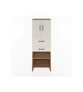 Hyperion Dolap 3 Raflı 2 Çekmeceli 2 Kapaklı 60x44x163 Çam-Aytaşı