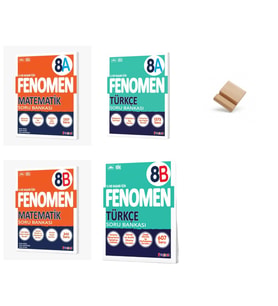 Fenomen LGS 2027 A ve B Serisi Matematik + Türkçe 4lü Set Soru Bankası + Telefon Standı