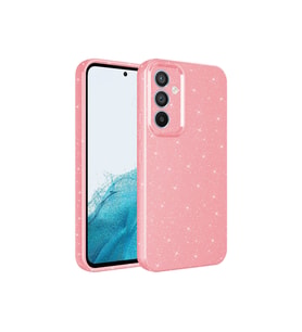 Samsung Galaxy A14 Uyumlu Kılıf Kamera Korumalı Simli Lüks Zore Koton Kapak