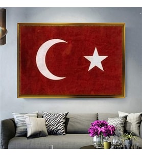 Altın Çerçeveli dekoratif tablo a330 (Gold)
