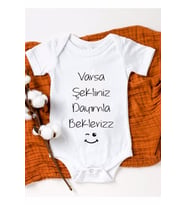 Dayımla Bekleriz Baskılı Bebek Body Zıbın