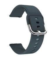 Samsung Galaxy Watch 3 Gear S3 Kordon 45mm 46mm Kordon Silikon Bileklik Kopçaklı (Koyu Yeşil)