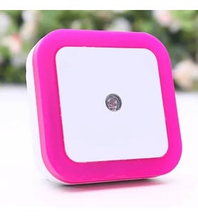 Cata Ct-9500 Priz Sistemli Fotoselli Ledli Sensörlü Gece Lambası Pembe Renk