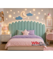 WİNFLEX YATAK BAŞLIK AY VE BULUT SET DEKORASYON PANEL - 180CM