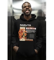Naruto Uzumaki Kurama Baskılı Unisex Oversize Anime Karakterler Hoodie