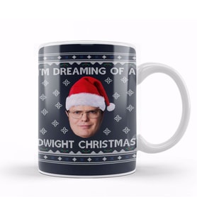Im Dreaming Of A Dwight Christmas The Office Kupa Bardak Porselen