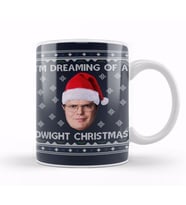 Im Dreaming Of A Dwight Christmas The Office Kupa Bardak Porselen