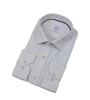 Erkek Puantiyeli Slim Fitt Uzun Kol Gömlek 2403 BGL-ST04376 (Siyah)