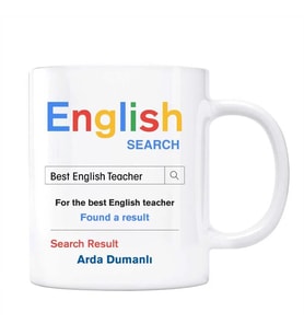 Öğretmenler Gününe Özel İsimli Arama Motoru Kupa Bardak - English Teacher