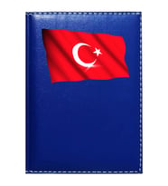 PROMOSYON DENİZİ  TÜRK BAYRAĞI GÖRSELLİ LACİVERT RUHSAT KABI