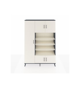 Arges Dolap 10 Raflı 5 Kapaklı 132x30x195 Antrasit-Aytaşı/Aytaşı