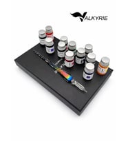 Valkyrie Gökkuşağı Cam Kalem Seti 12 Renk Mürekkep Hediyeli – Kristal Dip Pen Kaligrafi, Sanat ve Hobi Kalemi (RGB)