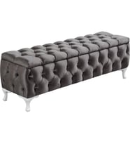 aldagelsin Lüks Sandıklı Chester Puf Bench Ayakucu Koltuk 110 cm