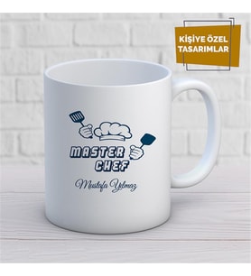 Kişiye Özel İsim Yazılabilir Master Chef Kupa Bardak