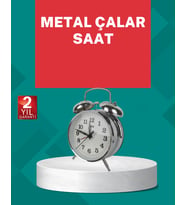 Dekoratif Gümüş Işıklı Alarmlı Masa Saati Sessiz Mekanizma