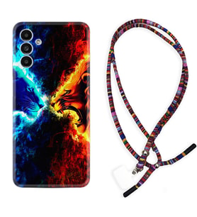 Samsung A23 A31 A32 A50 A51 A52 A53 A70 Kılıf Boyun Asklı Rasta Silikon Red Blue Leon 1714
