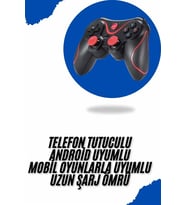 Joystik Gamepad Bluetooth Telefon Tutucu Oyun Kolu Telefon Android Uyumlu