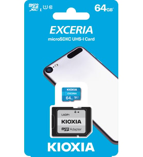 64GB MICRO SDHC C10 100MB/s KIOXIA LMEX1L064GG2