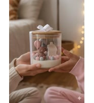 Mumelia Candles Teddy's Glow - Doğal Soya Cam Kavanoz Tasarım Mum