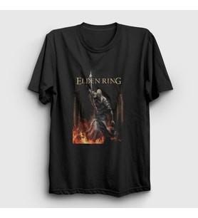 Presmono Unisex Siyah The Tarnished One Elden Ring T-Shirt 461781tt