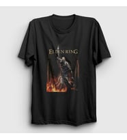 Presmono Unisex Siyah The Tarnished One Elden Ring T-Shirt 461781tt