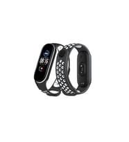 Xiaomi Mi Band 4 Spor Delikli Kordon - Siyah-beyaz