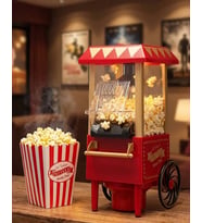 Yağsız Popcorn Makinesi Sıcak Hava İle Hızlı Patlatma