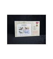 1991 İngiltere Hava Kuvvetleri Özel Gün Damgalı 4x Islak İmzalı Limited İlk Gün Zarfı RAF ROYAL AİR