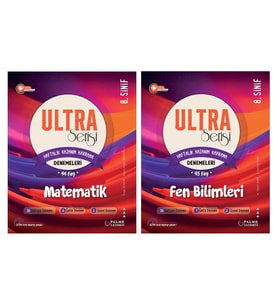 LGS 8.Sınıf Ultra Serisi Matematik ve Fen Bilimleri Denemeleri
