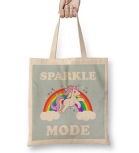 Unicorn Sparkle Mode Bez Çanta Uzun Saplı